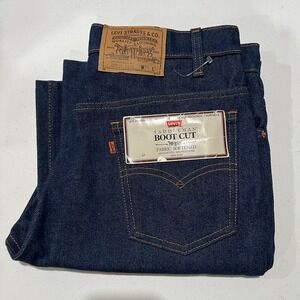 Vintage Levi's 516 Jeans Saddleman Boot Cut 31x29 Orange Tab USA NEW 20516 80s
